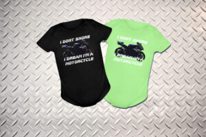 "I Don't Snore, I dream I'm a Motorcycle" Baby Bodysuit